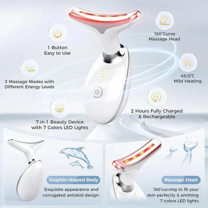 ✨Masajeador Facial Antiarrugas LED✨